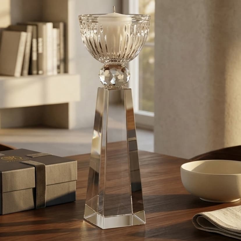 Glass Candle Holder