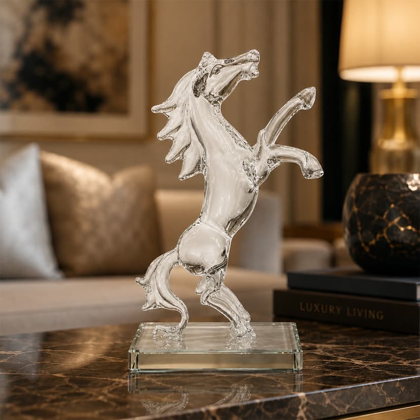 Crystal Horse Figurine