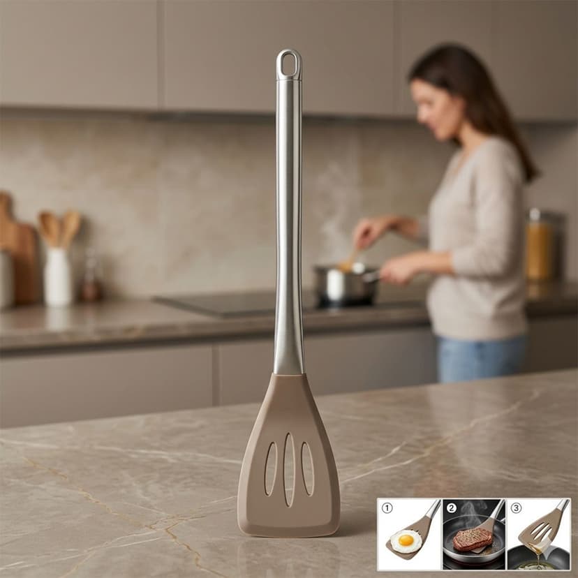 Full Stainless Steel Silicone Skimmer