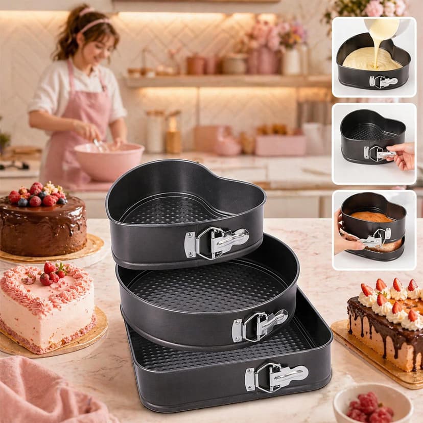 Cake Mould Set 3 Piece