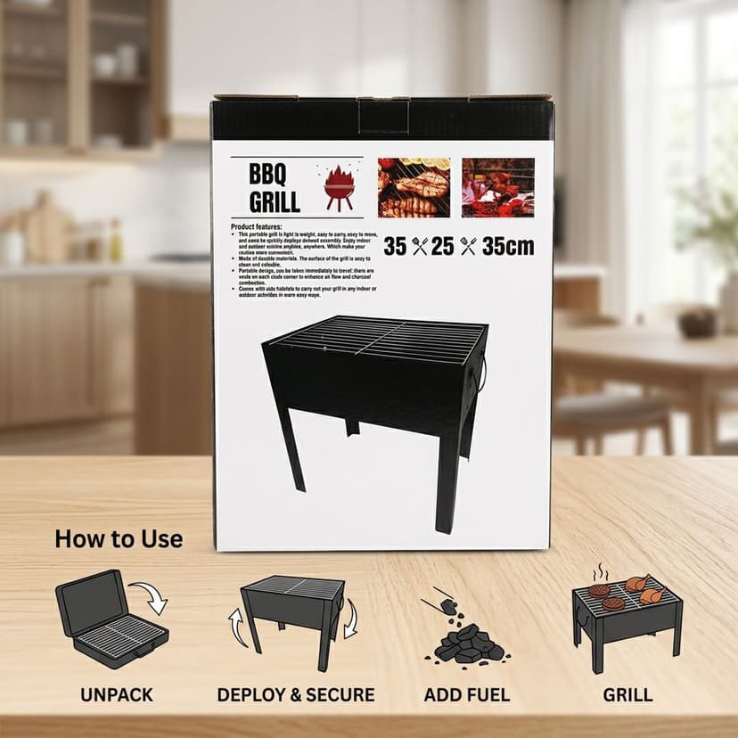 BBQ Stand 35x25x35cm