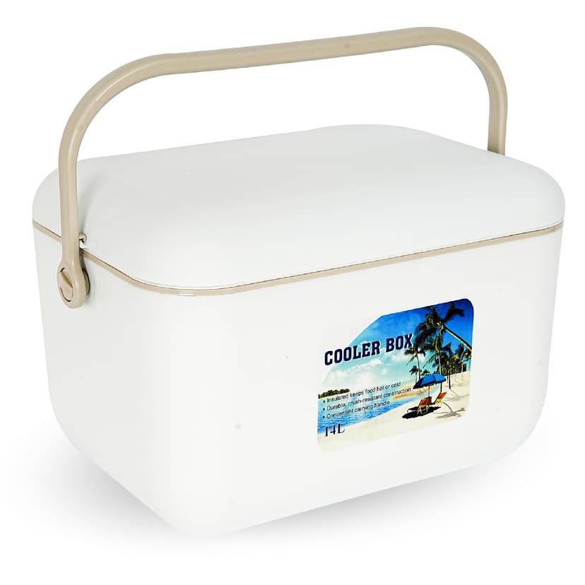 Durable Crush-Resistant Insulated Cooler Box 14L