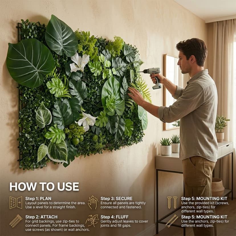 Green Wall 40x60cm
