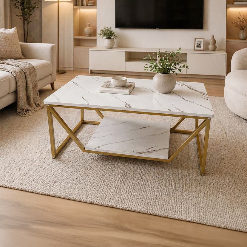 Wooden Tea Table Single Modern Rectangle