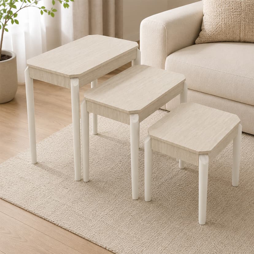 Modern Nesting Table Set 3 Piece