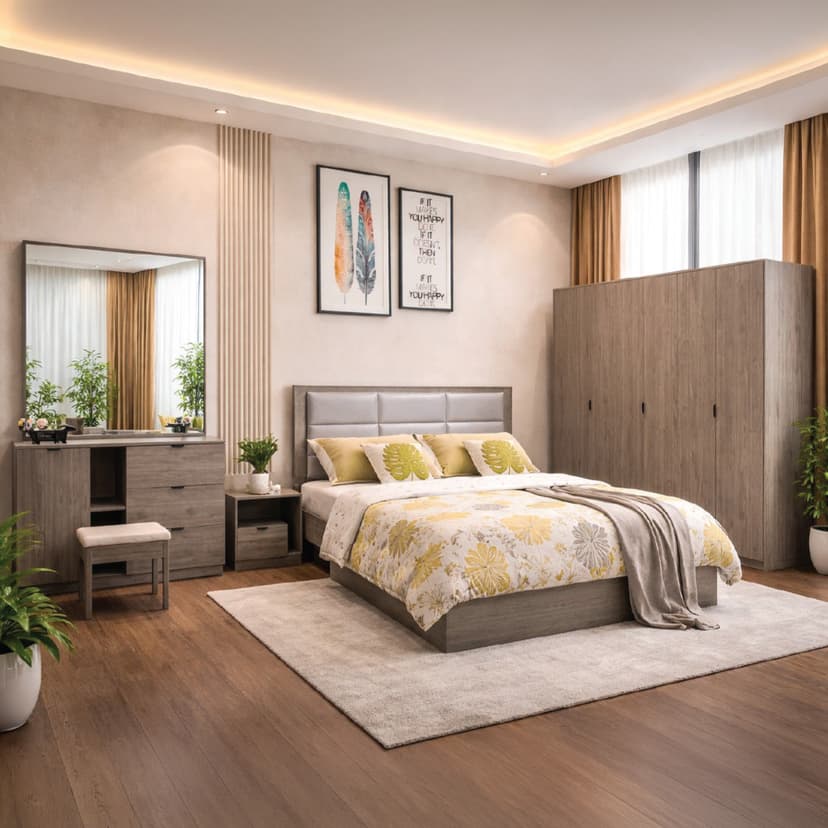 Modern Bedroom Set Double 13BX