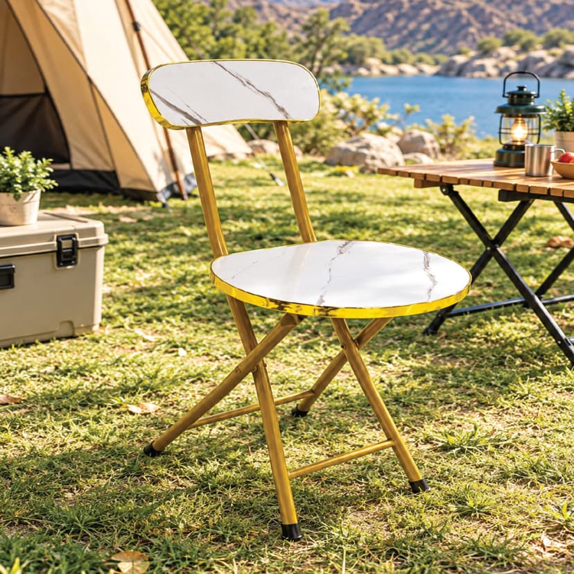 Folding Chair Black Wooden
