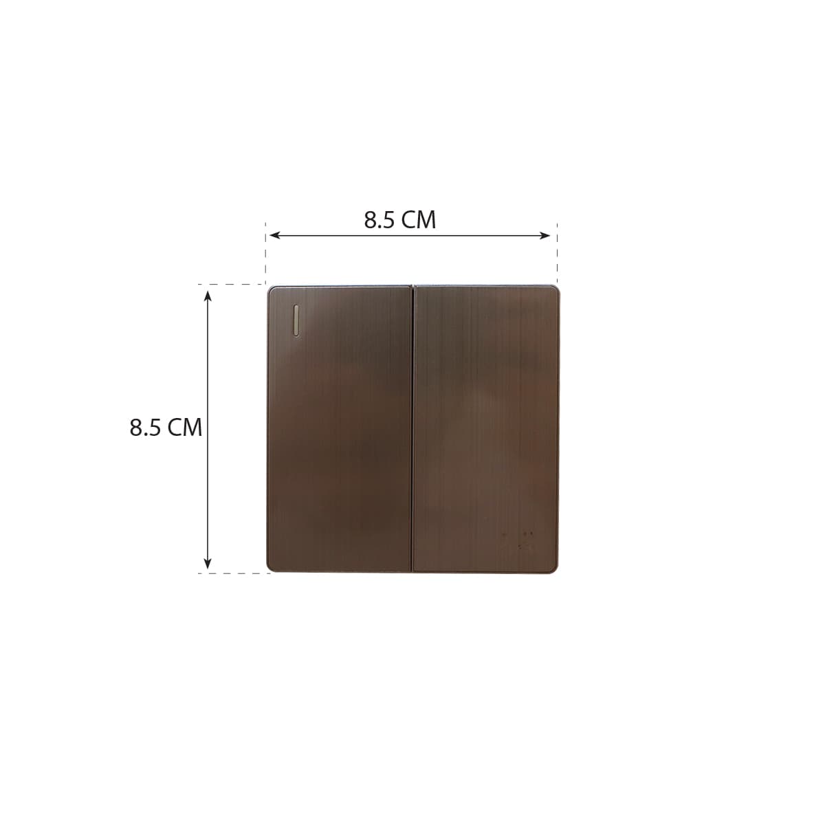 2Gang 1Way Plate Switch