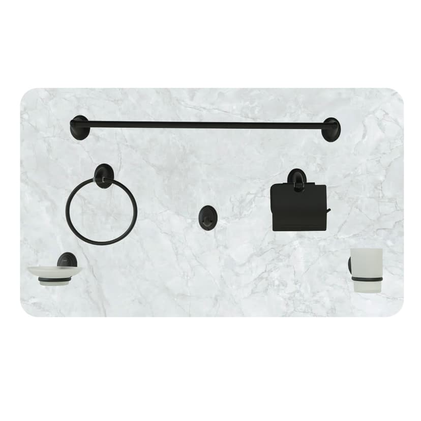 Bathroom Accessory Set 6-Piece