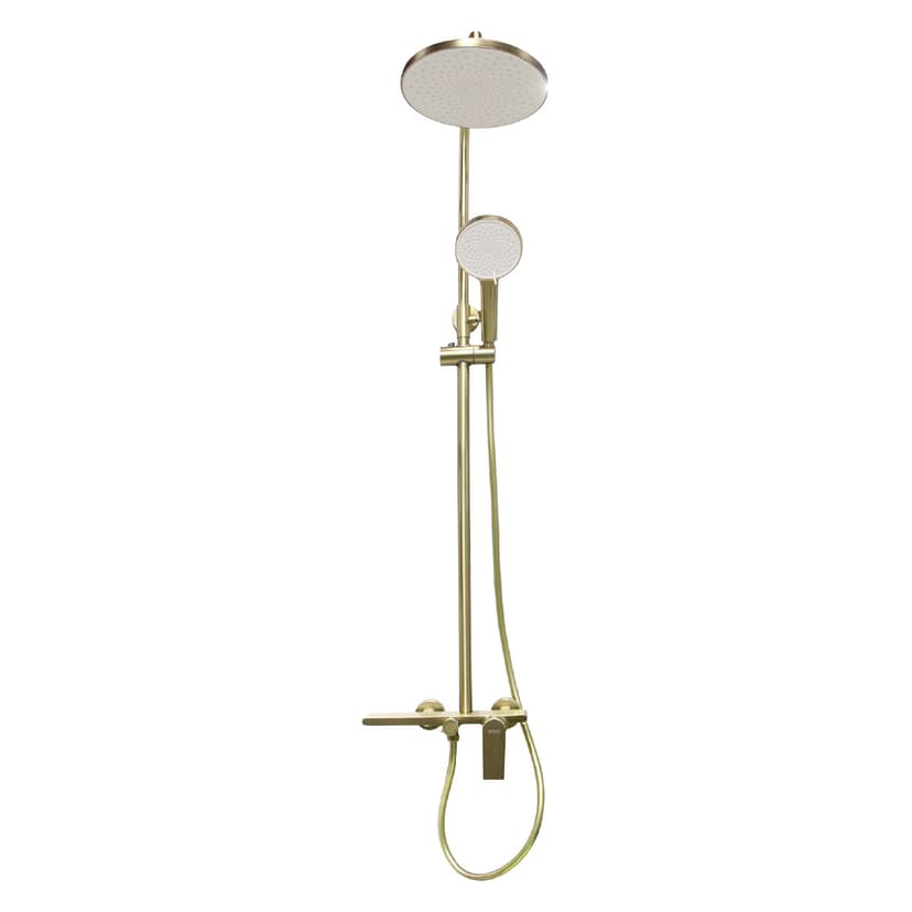 Brass Modern Shower Column Gold
