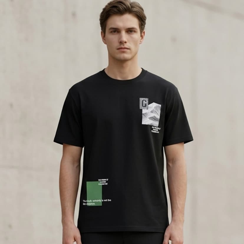 Men Printed T-Shirt Short Sleeve