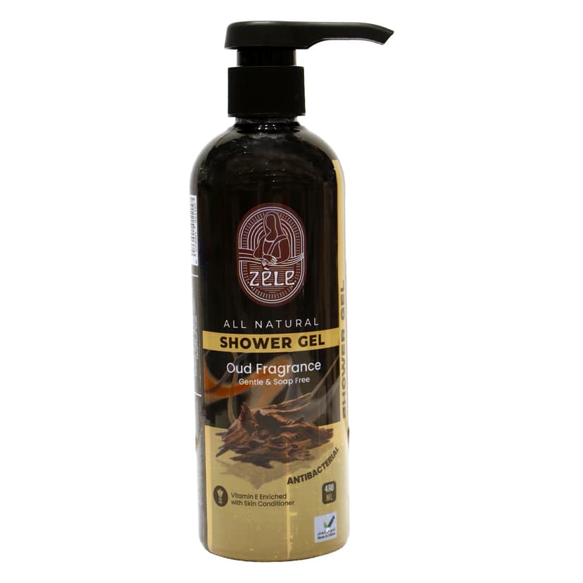 Zele All Natural Shower Gel Oud Fragrance Unisex 480ml