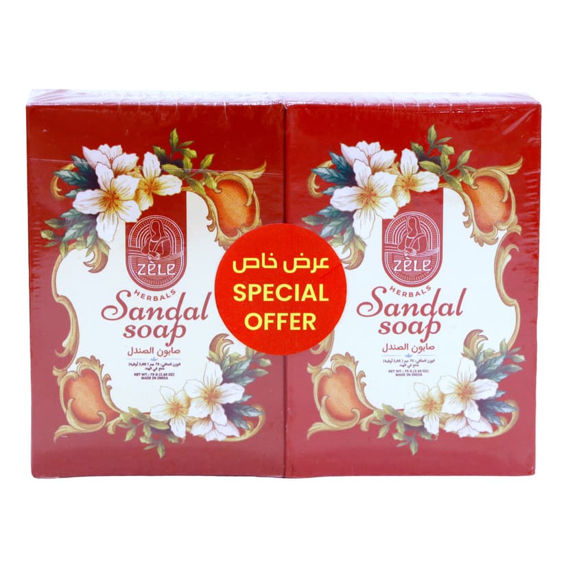Zele Herbals Sandal Soap 4x75gm