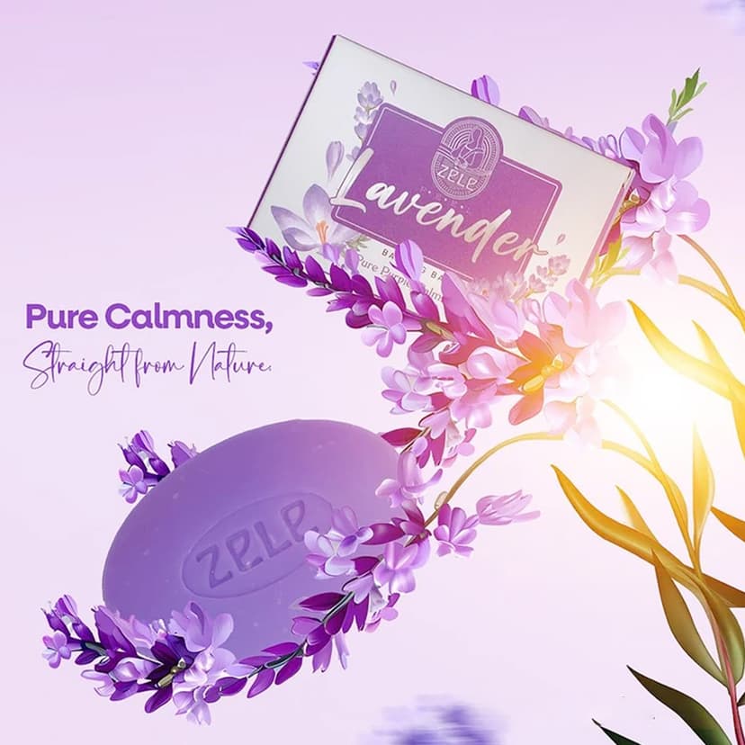 Zele Bathing Bar Lavender 5x125gm