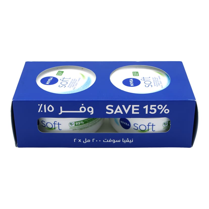 NIVEA Soft Refreshingly Moisturising Cream 2x200ml