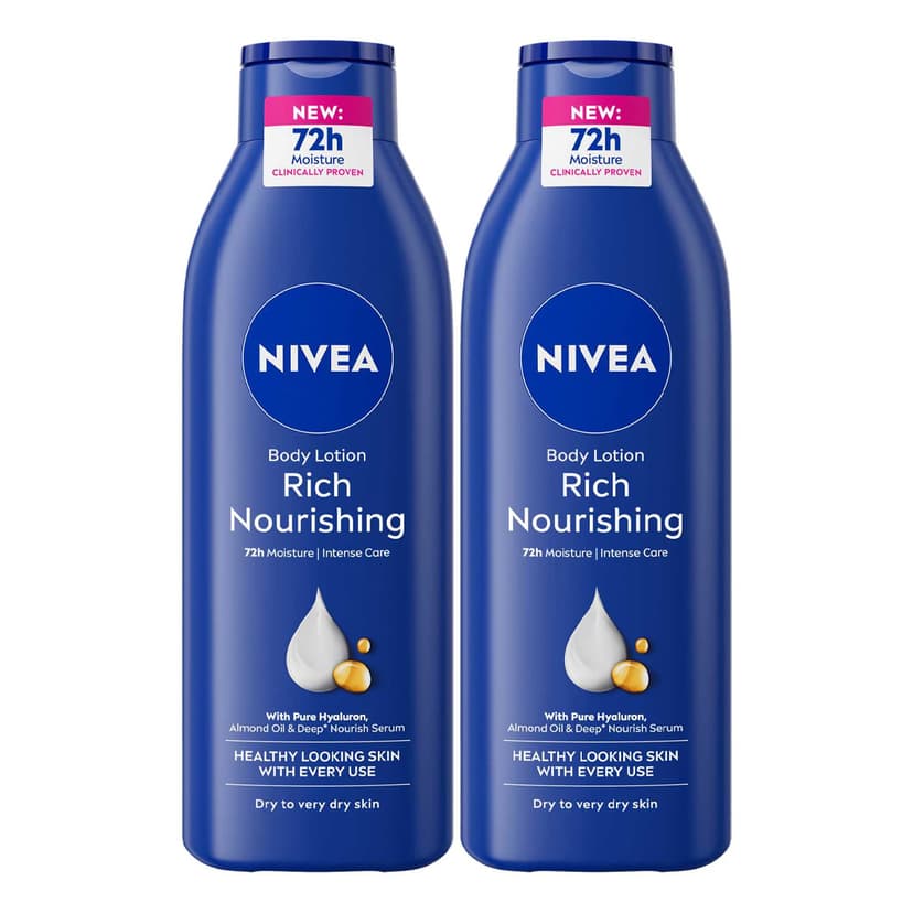 NIVEA Rich Nourishing Body Lotion 2x250ml