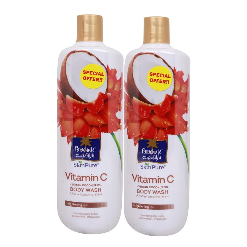 Parachute SkinPure Vitamin C Body Wash 2x400ml