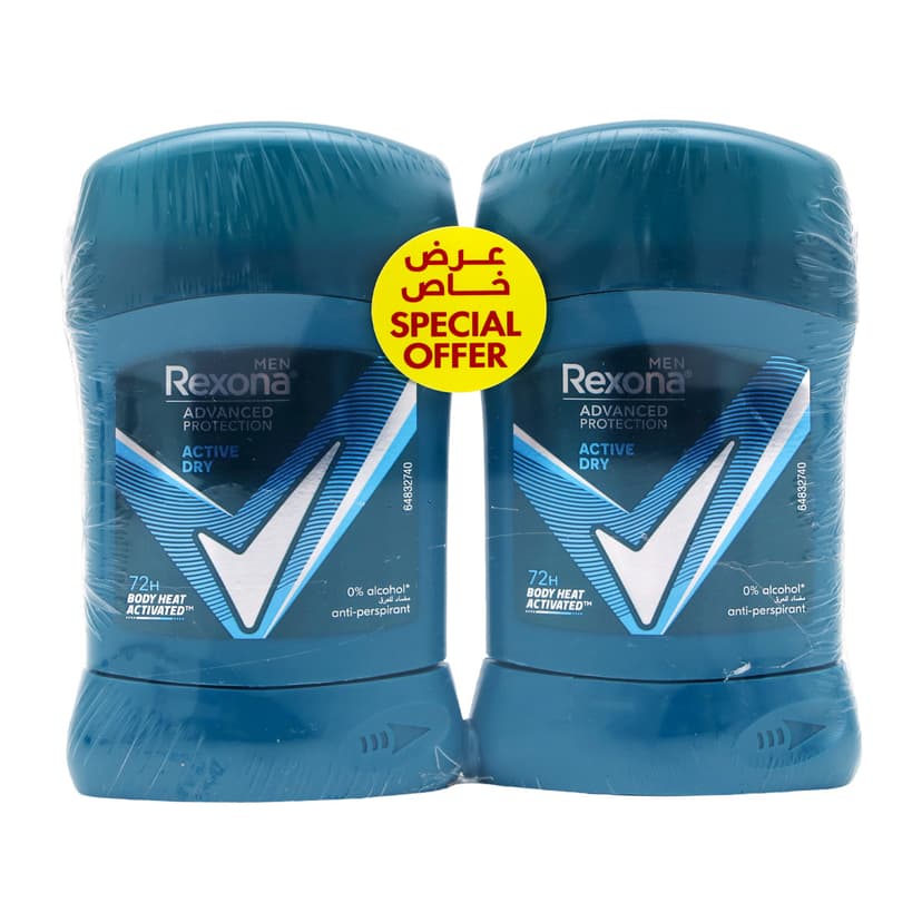 Rexona Men Advanced Protection Active Dry Anti-Perspirant 2x40g