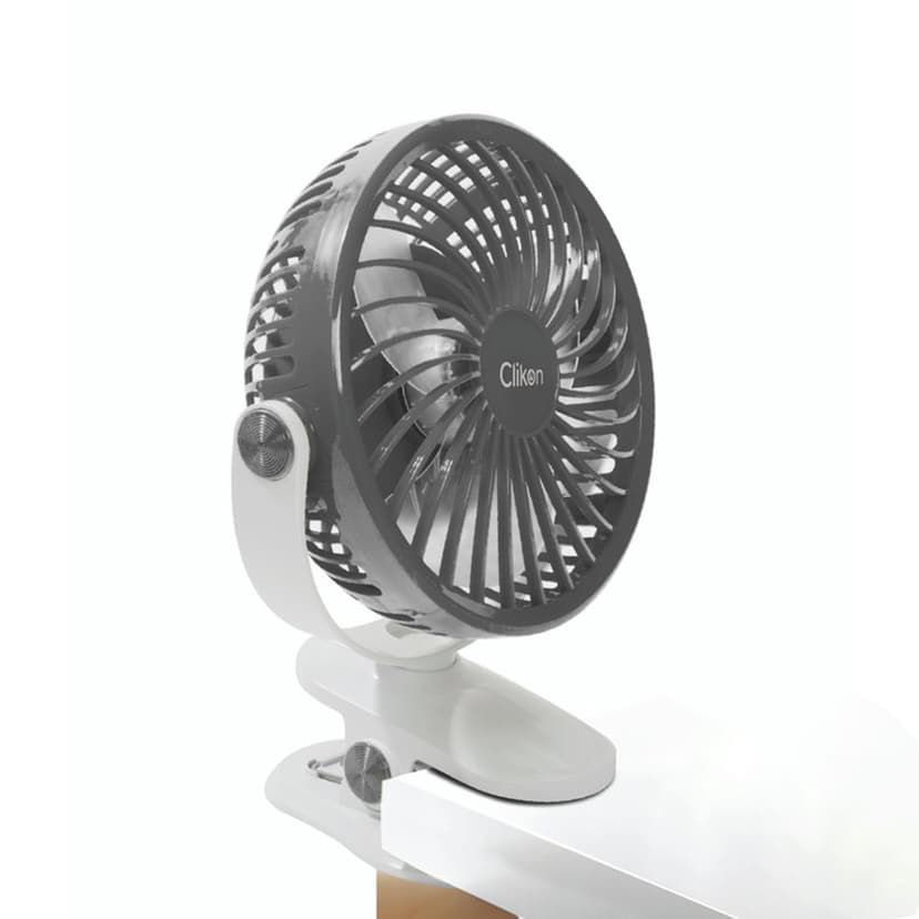 Clikon Rechargeable Clip Fan 7 Inch