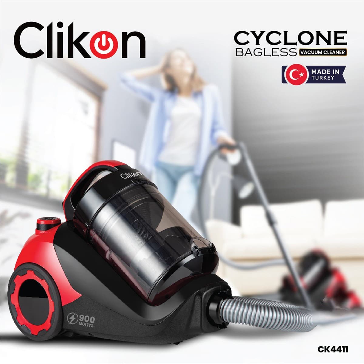 Clikon Bagless VCleaner 2000W