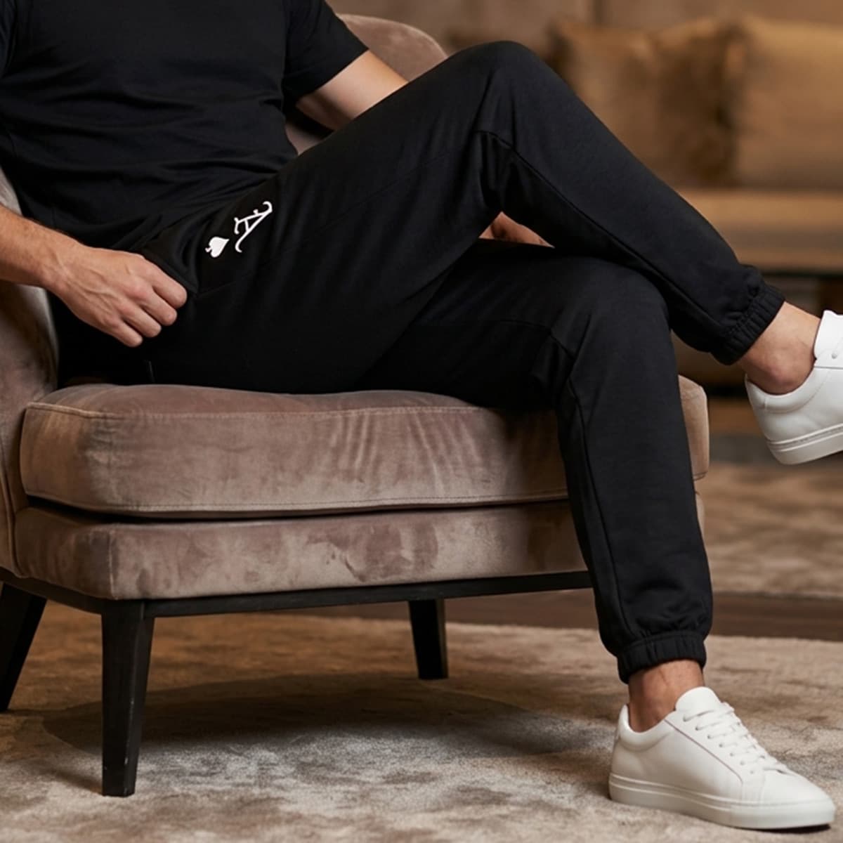 Men Cotton Track Pant Elastic