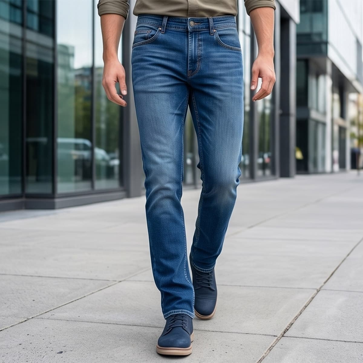 Men Slim Fit Jeans-Blue-31