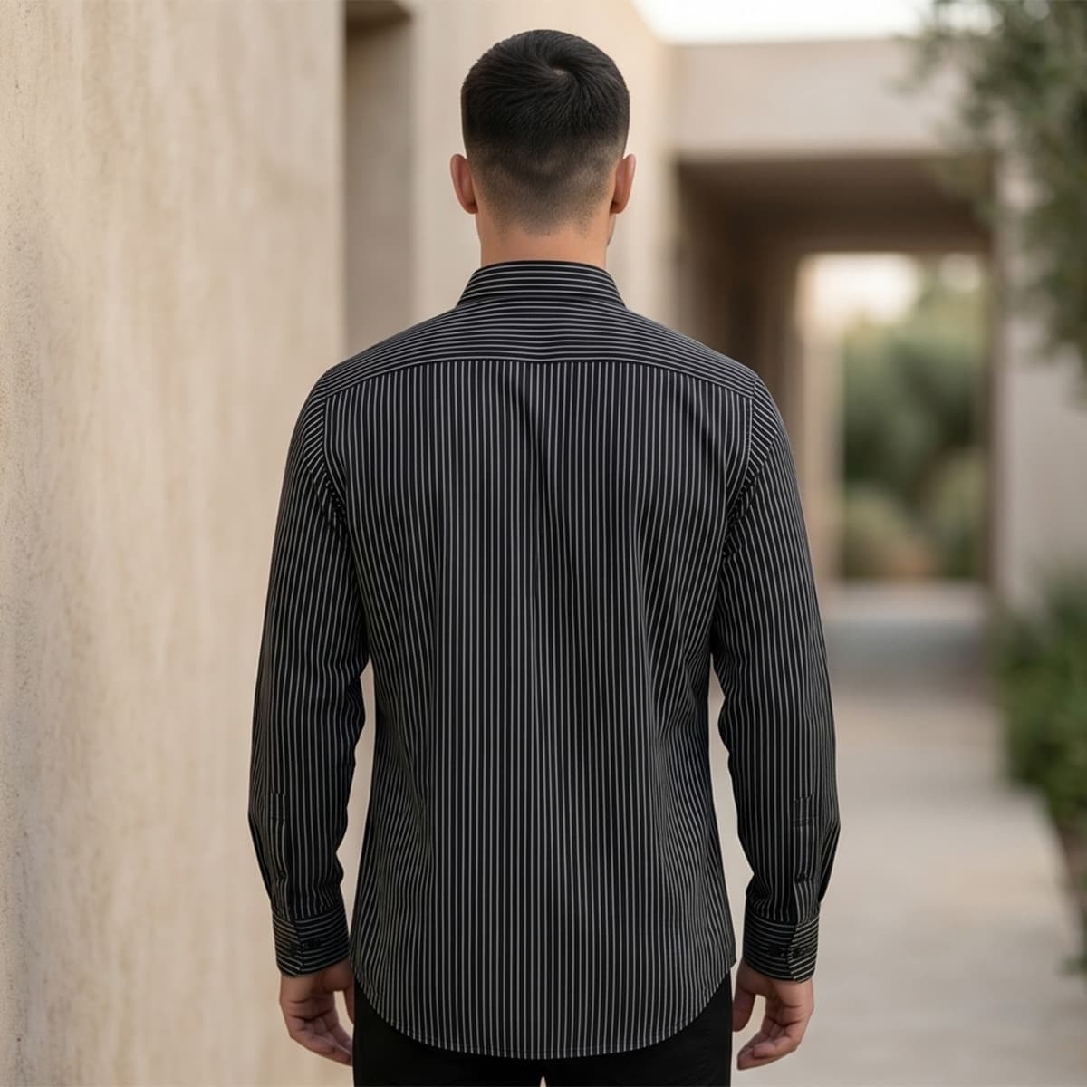 Men Classic Print Formal Shirt
