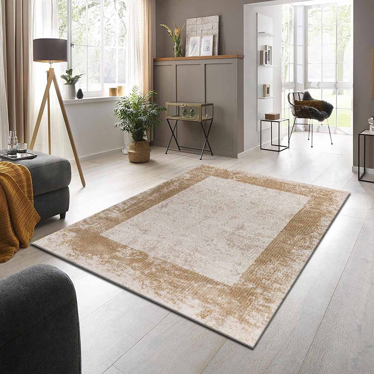 Sahand 2732C00 Light Yellow/Camel Carpet 60x90cm