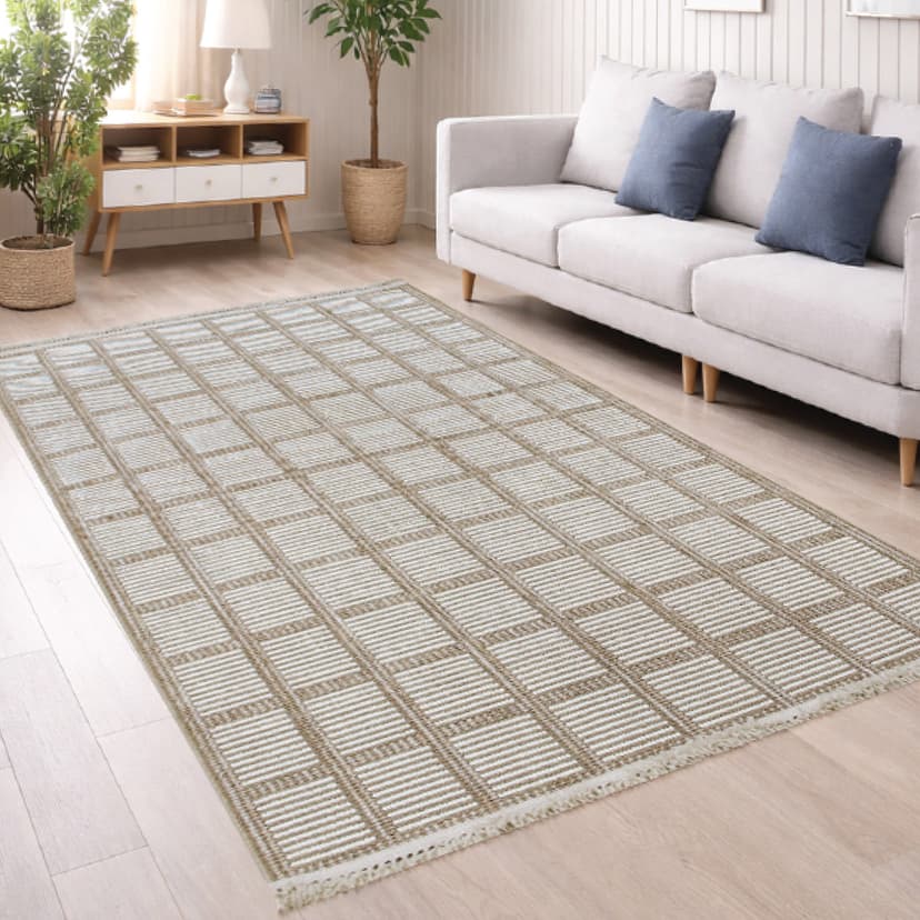 BERNO Rug 160X230 Beige/White