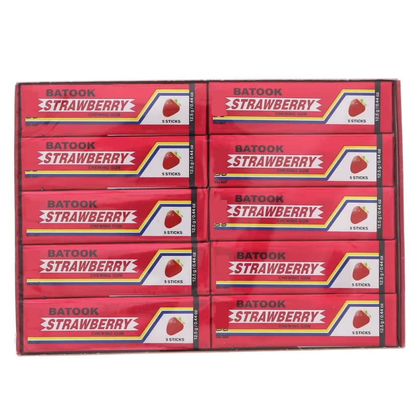 Batook Strawberry Chewing Gum 20x12.5g Pack