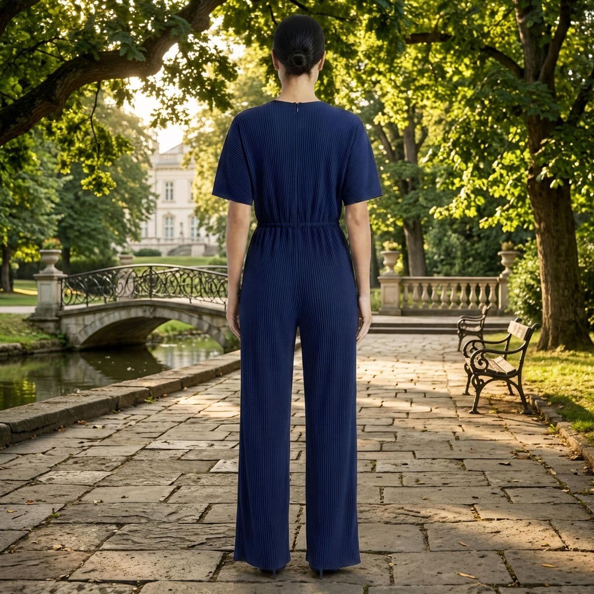 Ladies Jumper-Navy Blue-FREE SIZE