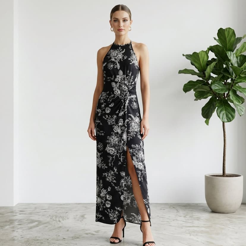 Ladies Long Sleeveless Dress