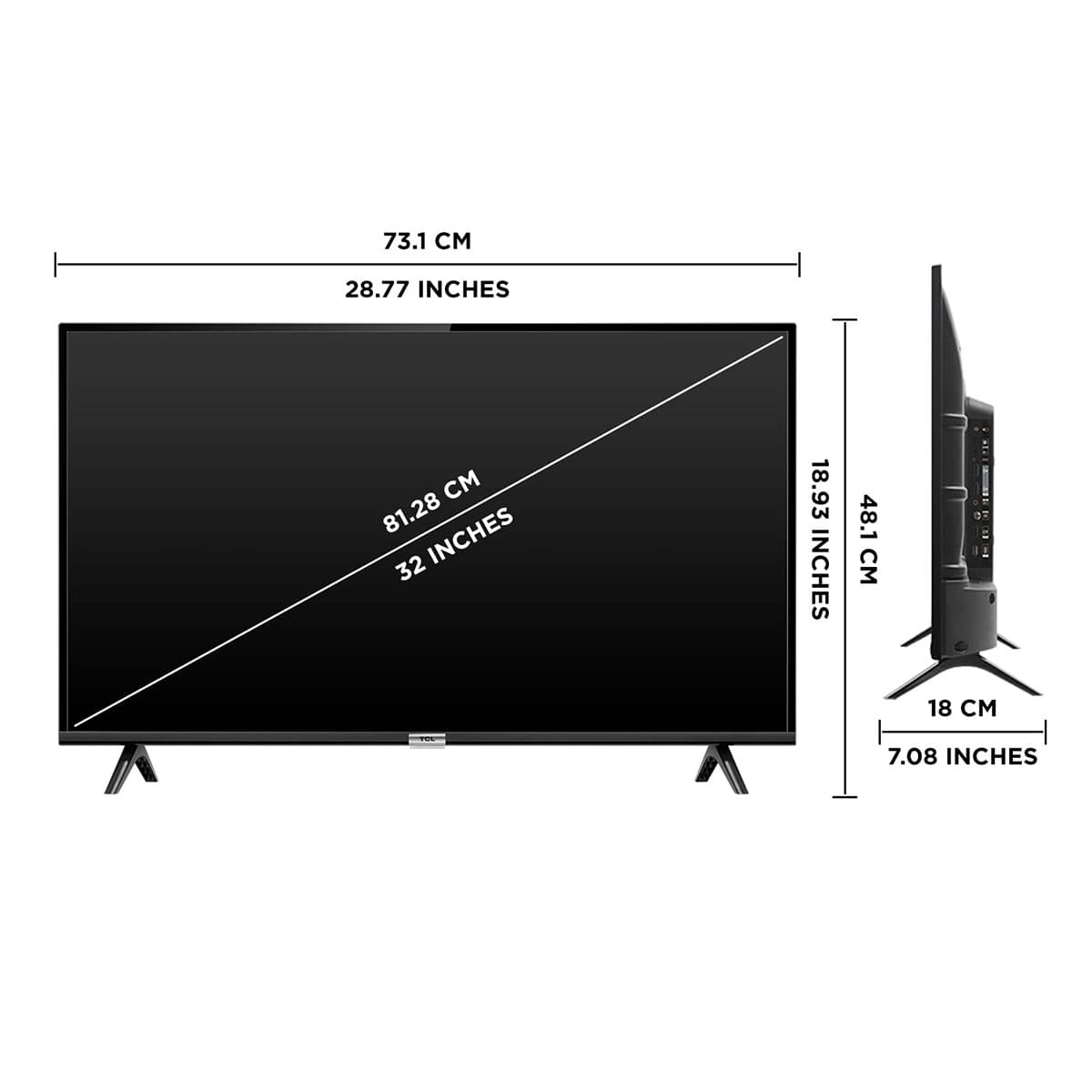 TCL Smart LED Android TV 32 Inch - 32S5200