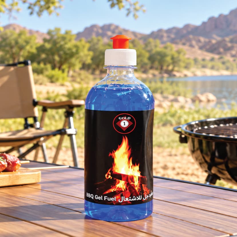 Gold BBQ Gel Fuel 550ml