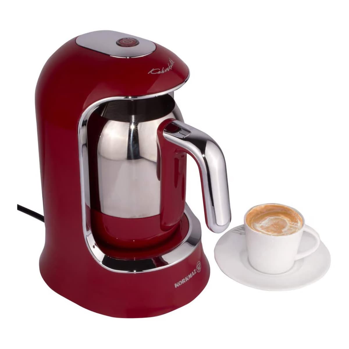 KORKMAZ - Kahvekolik Coffee Maker - Red Chrome