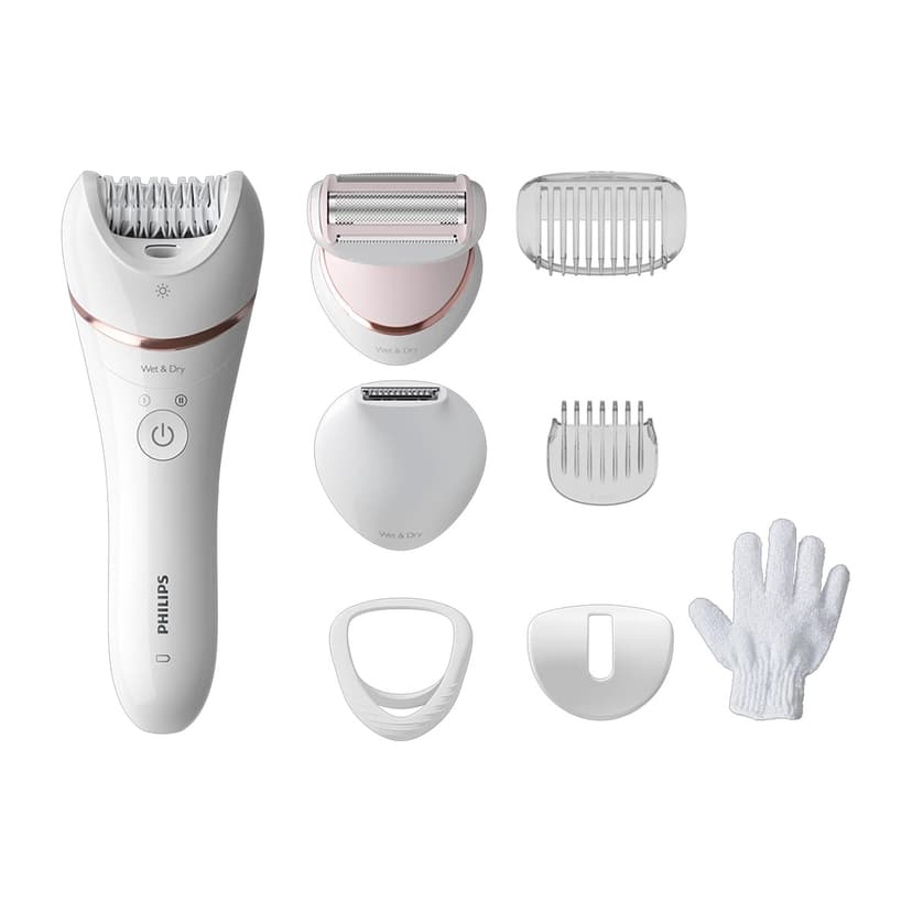 Philips Wet & Dry Epilator with 8 Attachments