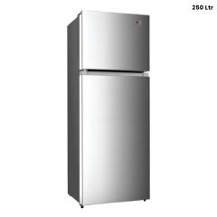 White Westing House Double Door Refrigerator 250L - Wwddr-250F