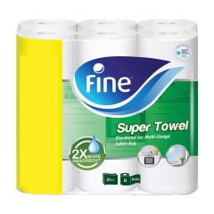 Fine Super Towel Household 1x6 Rolls
