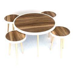 Tea Table Wood Set
