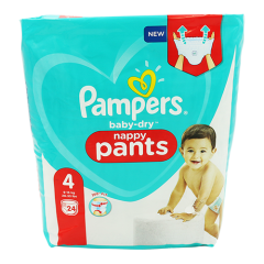  Pampers Baby Diaper Pack of 24 Diapers - Size 4