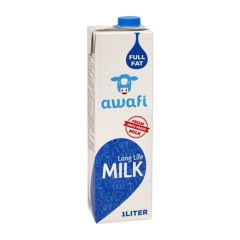 Awafi Long life Milk Full fat 1Ltr