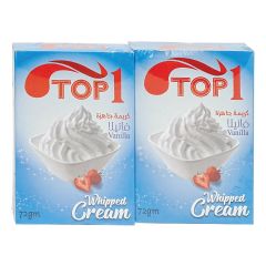 Top1 Vanila Whipped Cream 2X72Gm