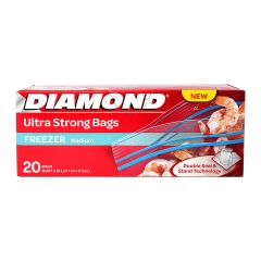 Diamond Zipper Frzr Bag Med 20
