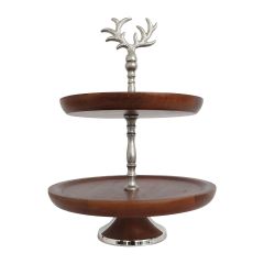 2 Tier Wooden Stand
