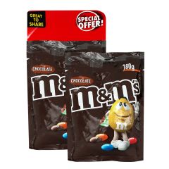 M&M'S Chocolateo Bag 2X180Gm