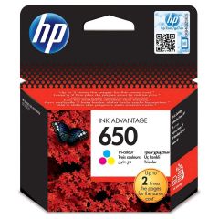 Hp Ink Advantage Cartridge 650 Tri-Color - HP 650 TRI-COLOUR